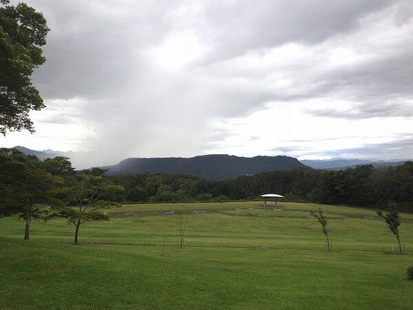 雨の森の広場も乙なもの
